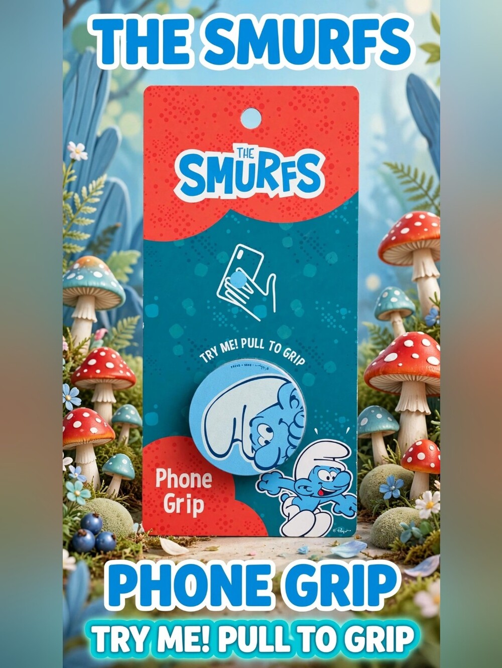 The Smurfs Blue Phone Grip